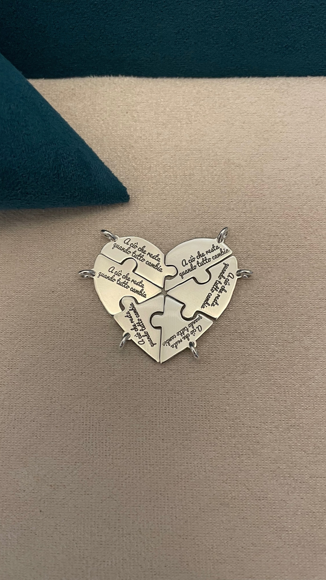 Ciondolo Puzzle cuore