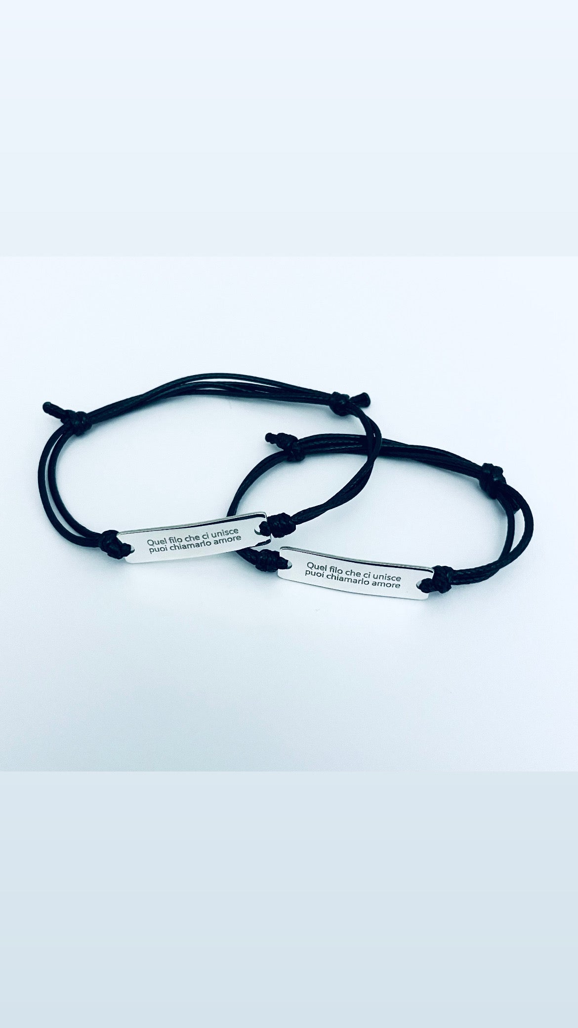 Bracciale cordino con Piastrina