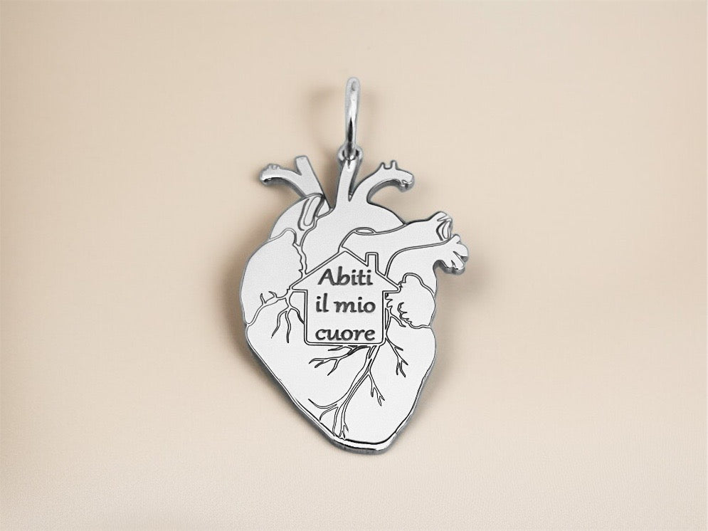 Ciondolo Cuore Casetta