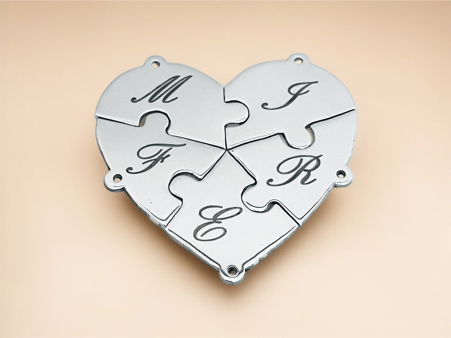 Ciondolo Puzzle cuore