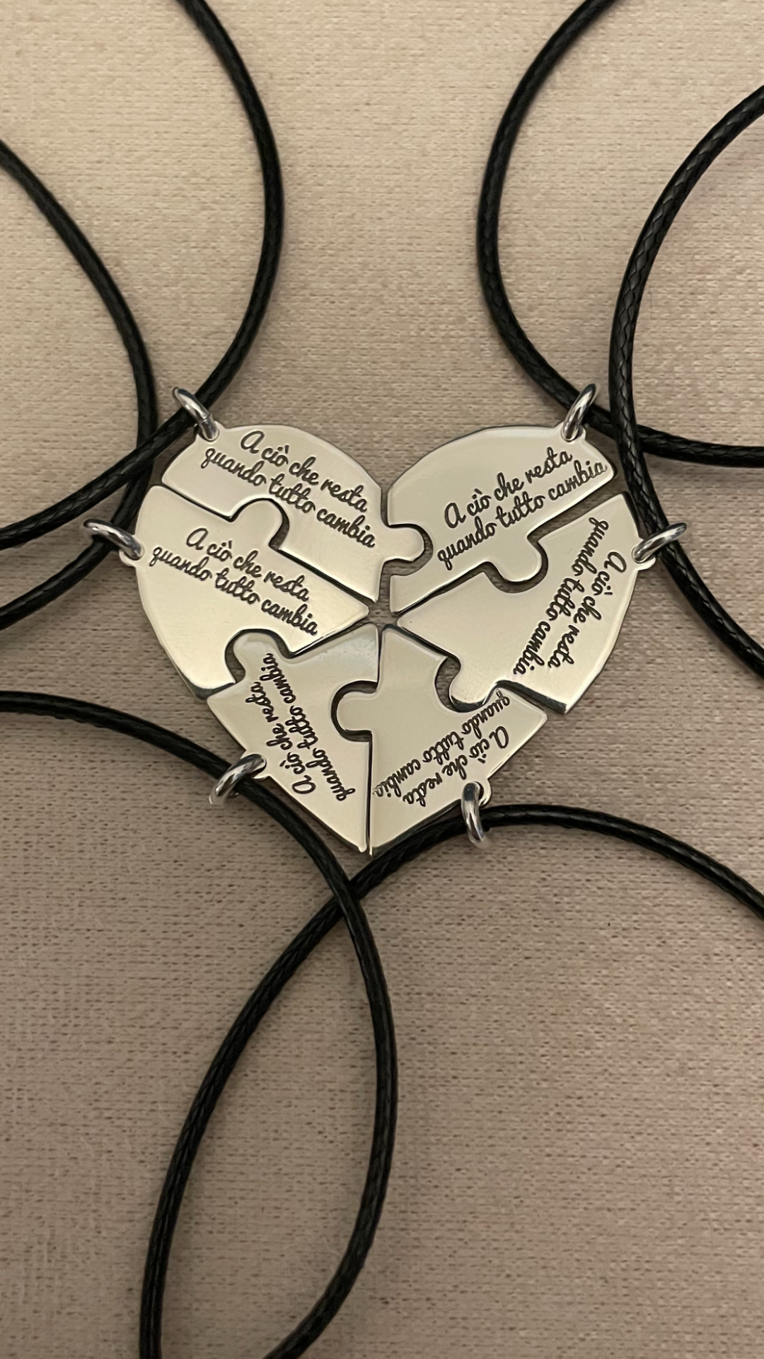 Ciondolo Puzzle cuore