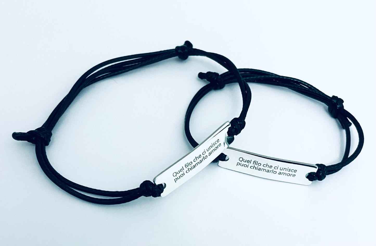 Bracciale cordino con Piastrina