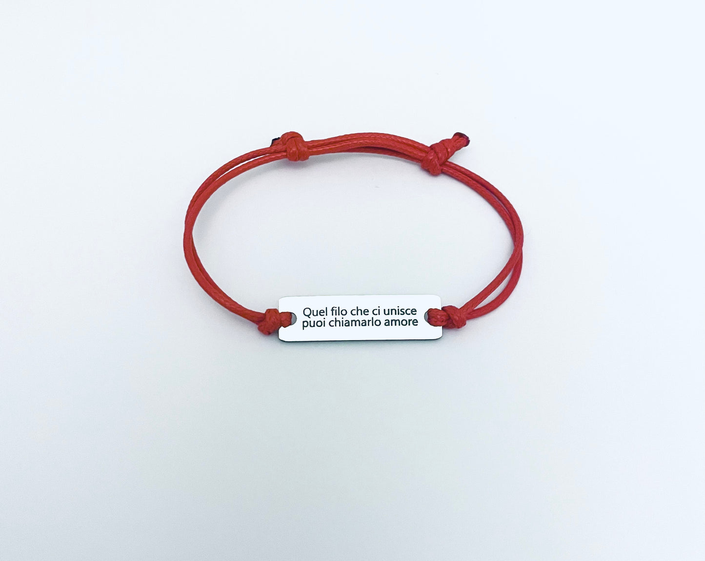 Bracciale cordino con Piastrina