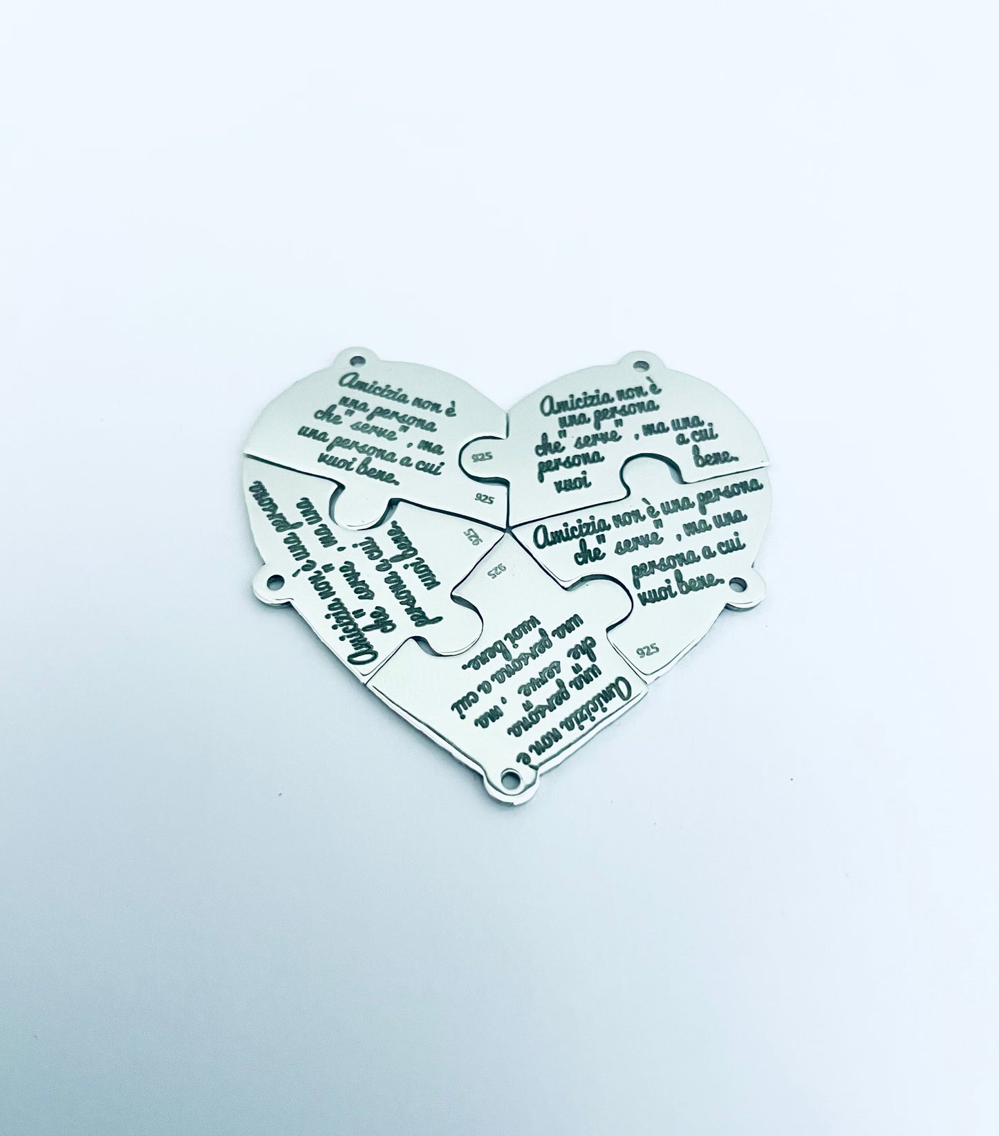 Ciondolo Puzzle cuore