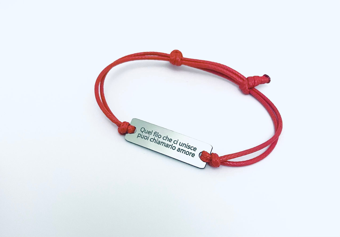 Bracciale cordino con Piastrina