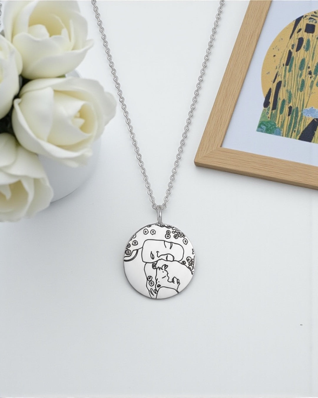 Collana con Ciondolo Tondo Personalizzato