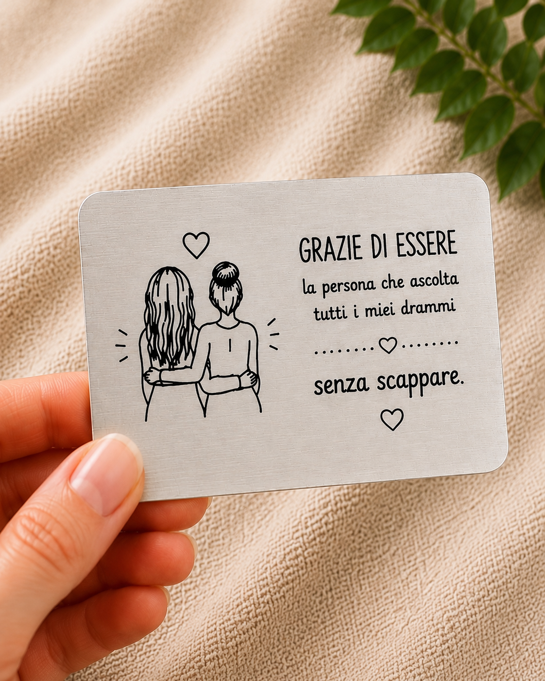 Bigliettino indistruttibile personalizzato