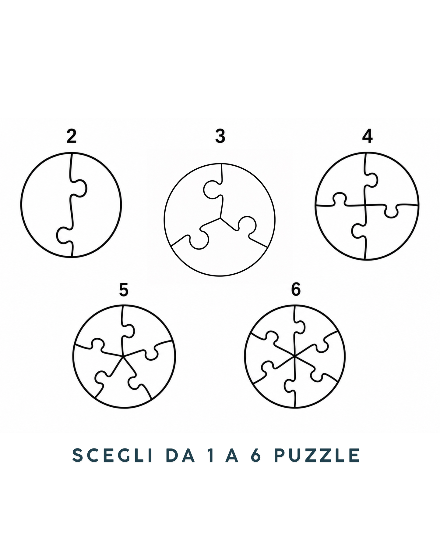 Collana Puzzle tondo