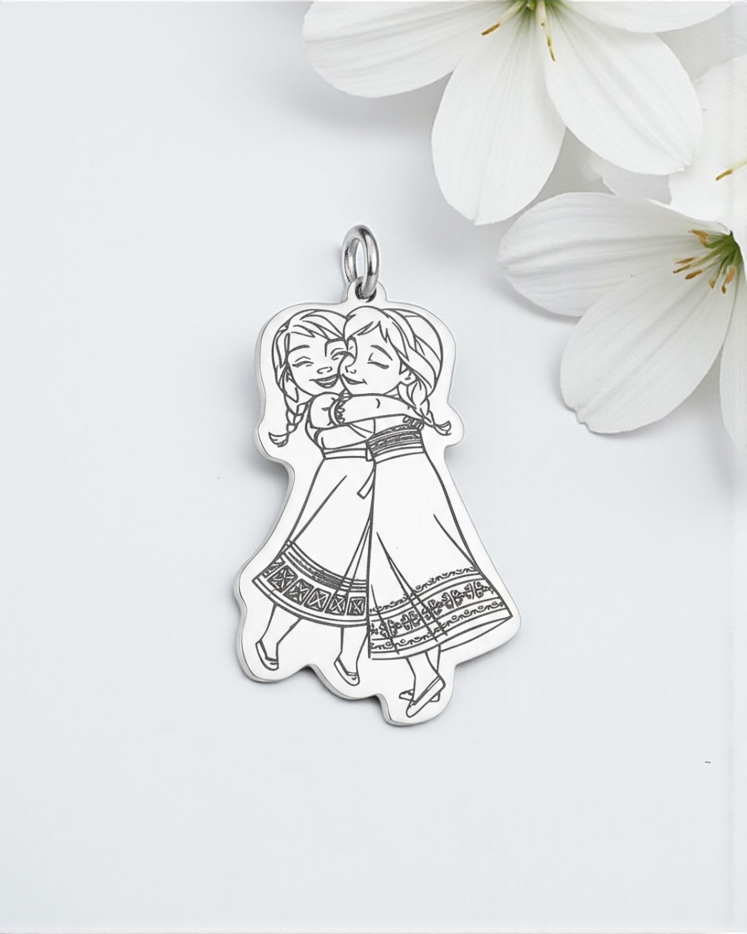 Ciondolo Elsa e Anna