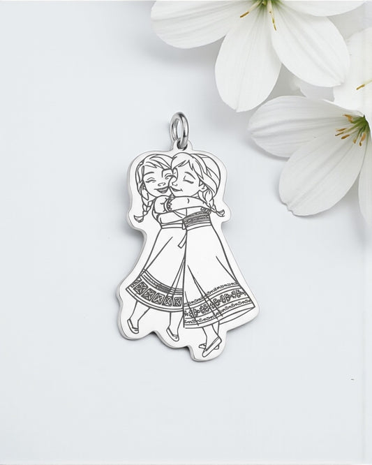 Ciondolo Elsa e Anna